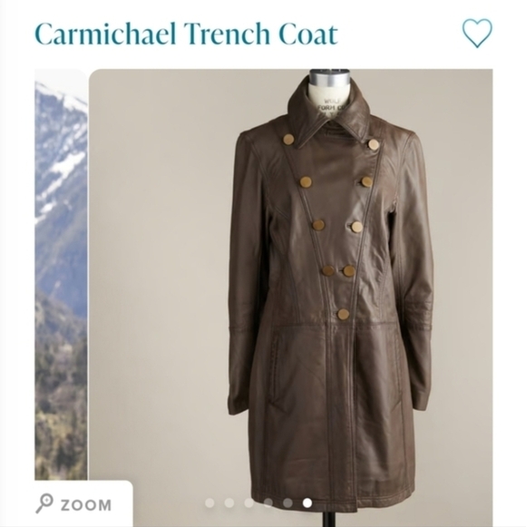 Sundance Carmicheal Leather Trenchcoat in Tuape | Size XL - Picture 6 of 14